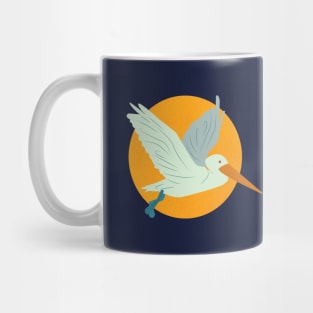 Pelican sunset Mug